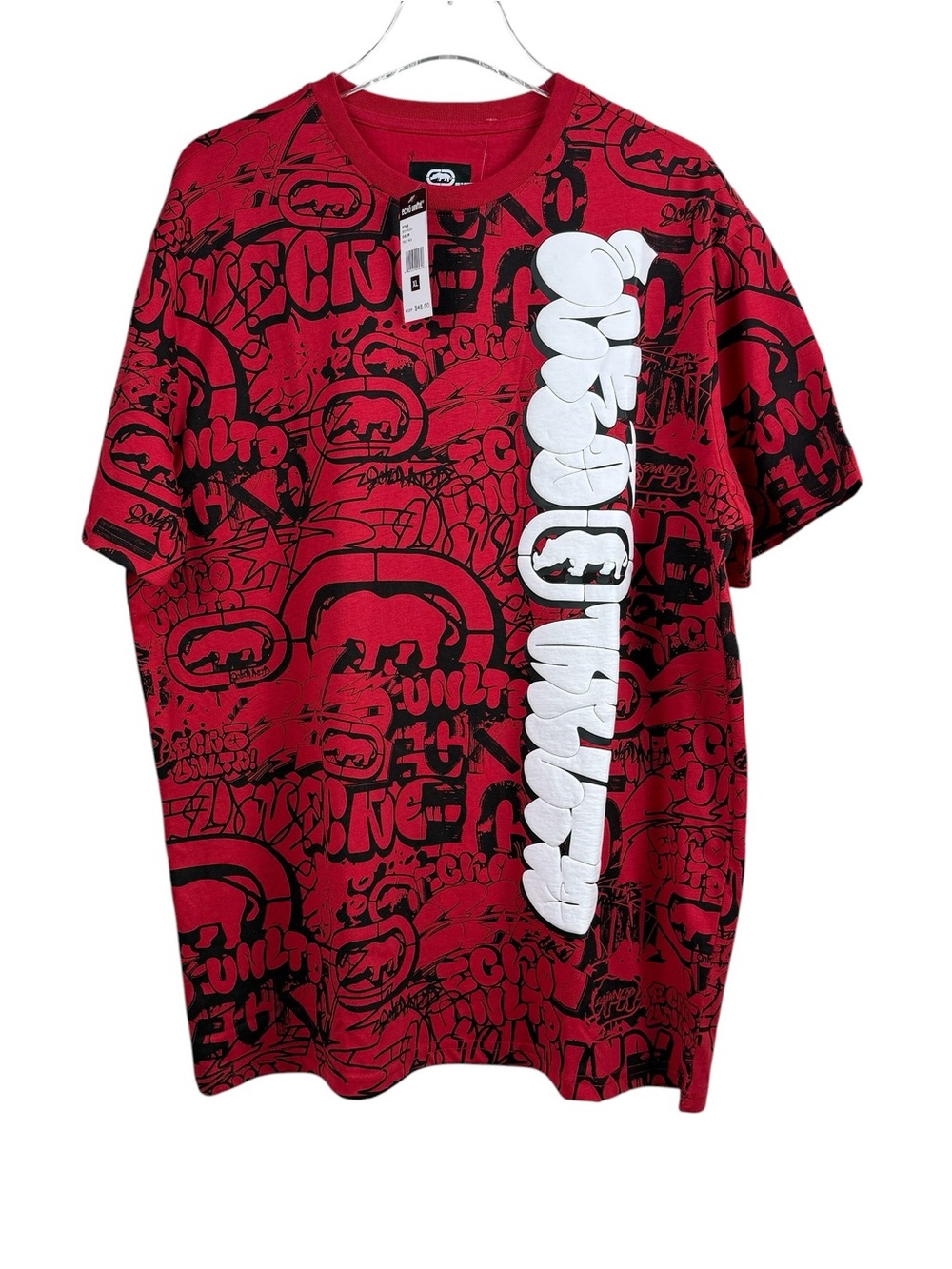Ecko Unltd Double Sided Allover Print Short Sleeve T-Shirt Men's Size XL NWT